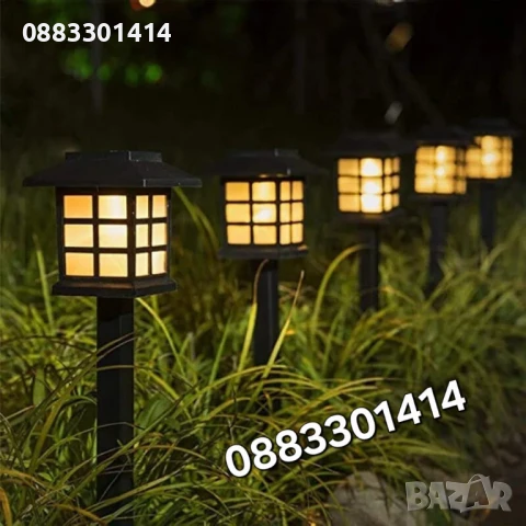 Соларна градинска лампа с ярка светлина SB-34