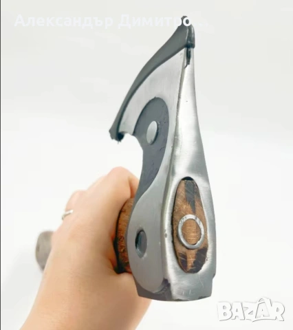 брадвичка от ковано желязо с дървена дръжка, снимка 4 - Други - 53718633