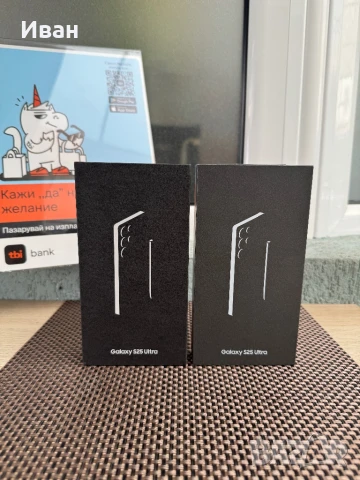 НОВИ! 512GB•80лв/м Samsung s25 ultra Black/Grey 512 самсунг, снимка 2 - Apple iPhone - 51164702