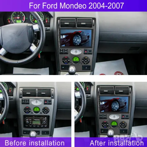 Мултимедия за Ford Mondeo, MK2, Android, Навигация 2004-2007, Двоен дин, 2 DIN, плеър, Mondeo, снимка 2 - Аксесоари и консумативи - 48744154