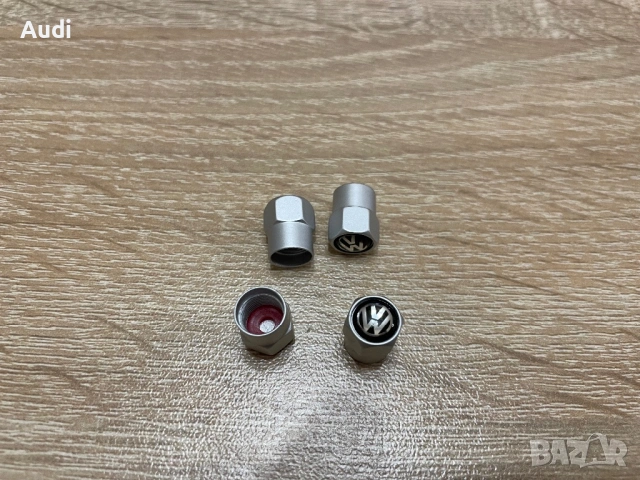 Капачки вентили VW Volkswagen Golf Passat сиви черни, снимка 4 - Аксесоари и консумативи - 53091000
