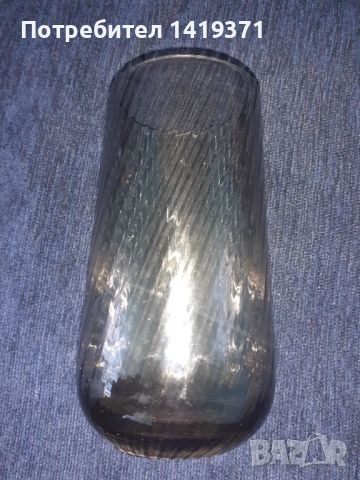 Голяма чаша от черно прозрачно стъкло, снимка 2 - Чаши - 45607656