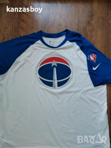 nike washington wizards - мъжка баскетболна тениска КАТО НОВА ХЛ, снимка 3 - Тениски - 51434167