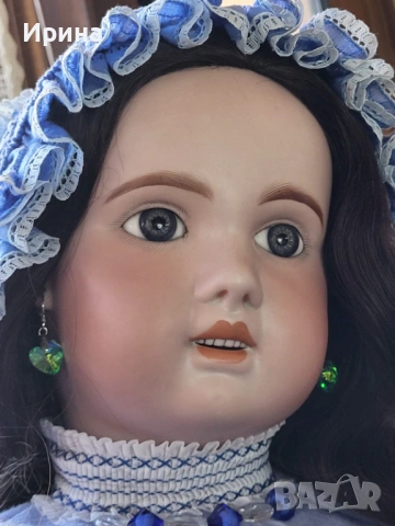 Огромна антична кукла 1907 Jumeau 80 см, снимка 3 - Антикварни и старинни предмети - 54172064