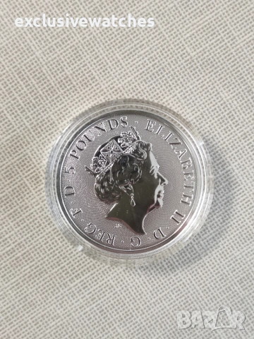 2 oz 999 чисто сребро, White Horse of Hanover, Queen’s Beast 2020 , снимка 4 - Нумизматика и бонистика - 53348237