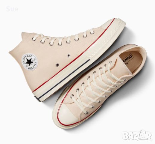 Converse chuck taylor дамски кецове чисто нови 36.5 цвят екрю, снимка 2 - Кецове - 46516414