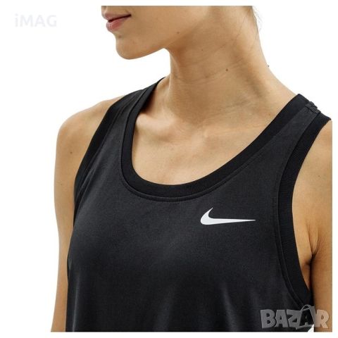 Дамски потник Nike Dri Fit черен М размер, снимка 4 - Потници - 46440142