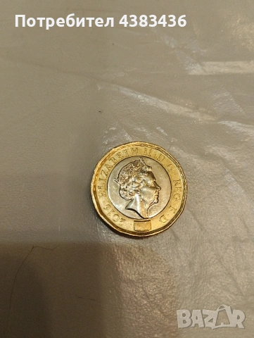монета 1 паунд, снимка 2 - Нумизматика и бонистика - 53803539