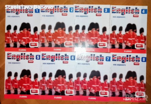 12 бр. списания Fabbri English Today + разговорник за 8 евро