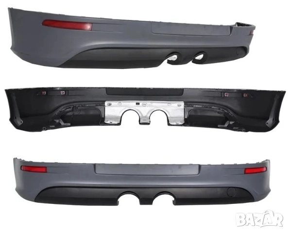 НОВА Тунинг добавка (Дифузьор) за задна броня – R32 стил за VW Golf V (2004-2008) - Спойлер