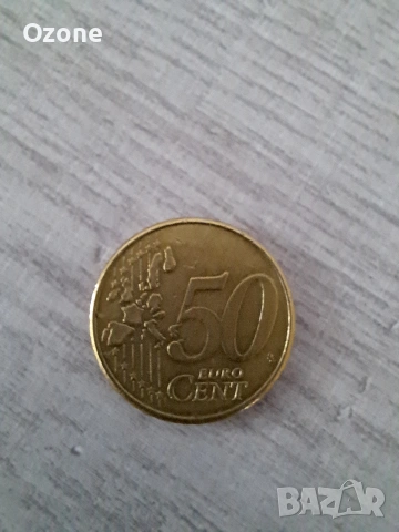 Белгийски 50 евро цента, снимка 2 - Нумизматика и бонистика - 53957878