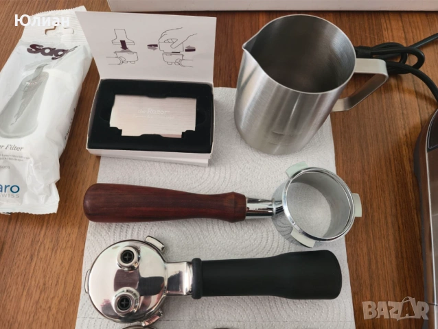 Кафемашина Breville\Sage Bambino Plus с много аксесоари, снимка 7 - Кафемашини - 54096054