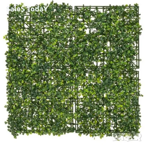 Изкуствени растения за стена, Детелина Плочка, Декоративна трева, 50*50см