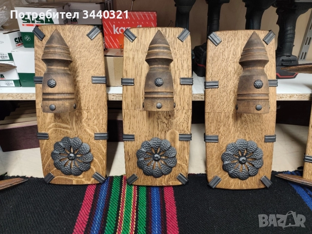 лампи, абажур, крушки, полюлей, лампиони, аплици, дървени лампи , битово осветление , снимка 7 - Лампи за стена - 51666091