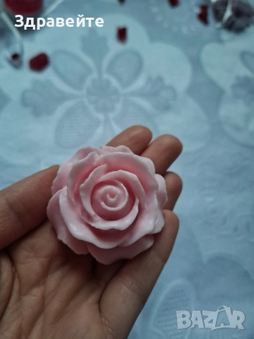 Глицеринов сапун "Розичка" с аромат на роза и ванилия + подарък , снимка 3 - Козметика за тяло - 53098249