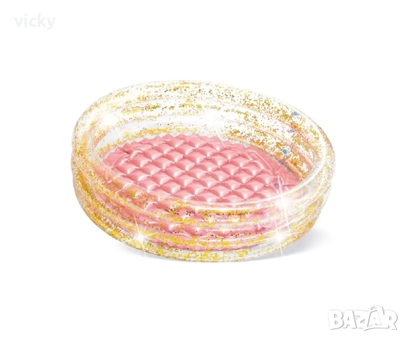 Бебешки надуваем басейн с брокат - INTEX - НОВ, снимка 2 - Надуваеми играчки - 52846409