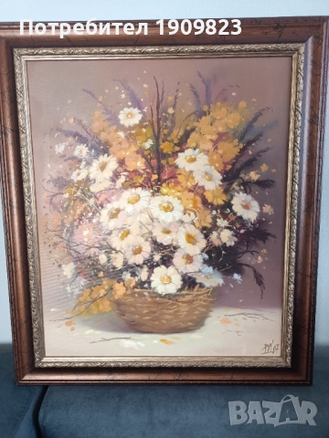 Стара маслена картина , снимка 7 - Картини - 51630663