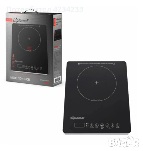 Индукционен котлон Diplomat , снимка 2 - Котлони - 53697710