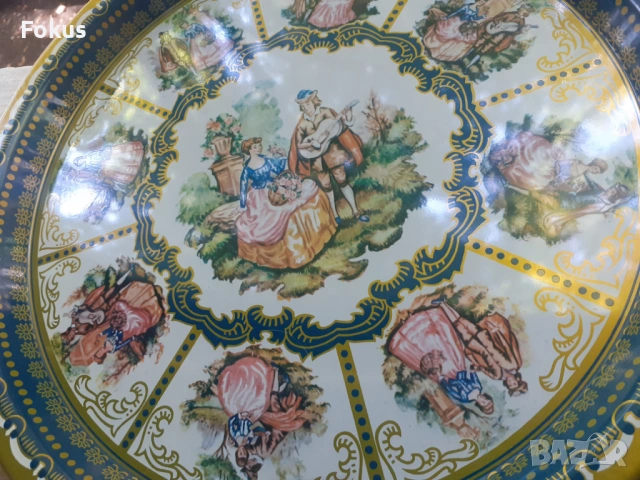 Метален поднос от соца, снимка 2 - Антикварни и старинни предмети - 53273926