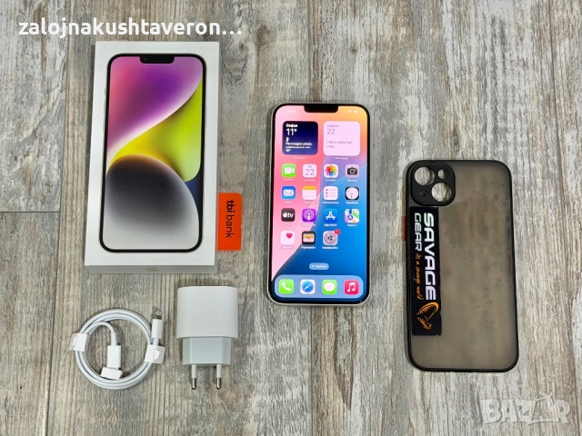  Iphone 14 Plus 256 GB - 100 % Battery Health Чисто Нова Батерия🔋 Отличен White, снимка 11 - Apple iPhone - 52541575