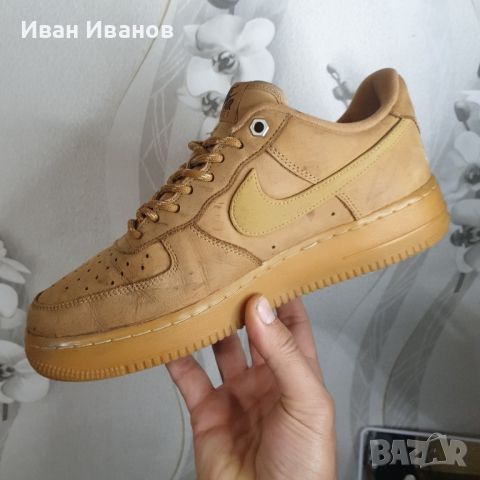 NIKE AIR FORCE 1 LOW FLAX  оригинални маратонки номер 40,5-41, снимка 8 - Маратонки - 45457259