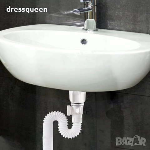 4668 Гофриран сифон против миризми – Универсален модел (Кухня/Баня), снимка 6 - Други стоки за дома - 53823442