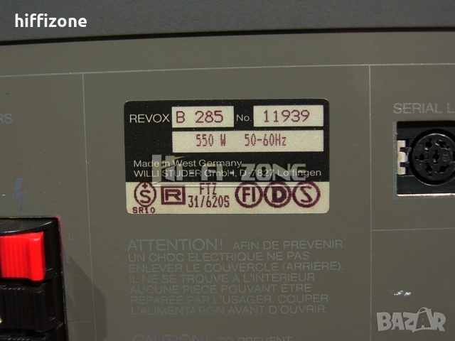 РЕСИВЪР  Revox b-285 , снимка 9 - Ресийвъри, усилватели, смесителни пултове - 53007918
