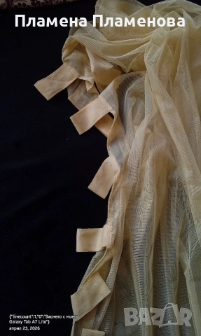 патешко жълти тюлени пердета, снимка 4 - Пердета и завеси - 54293896