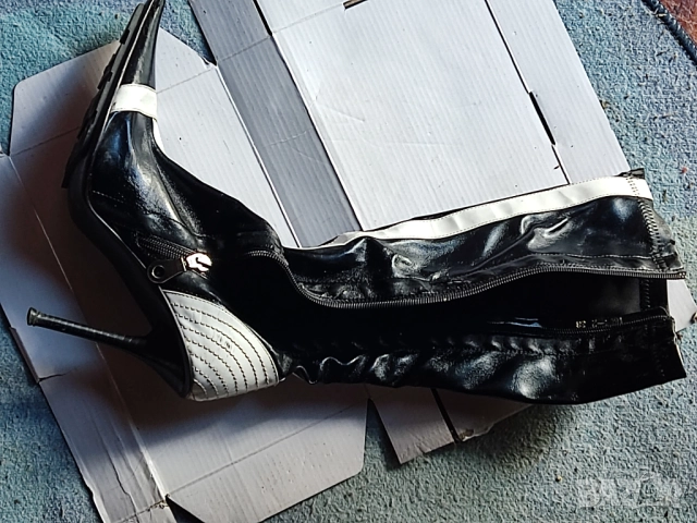 Дамски ботуши Дамски ботуши на висок ток Дамски ботуши естествена кожа, снимка 7 - Дамски ботуши - 52155531