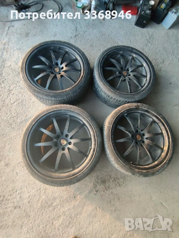 Джанти Porsche 22" 5x130 с гуми 285/35/22, снимка 2 - Гуми и джанти - 53969225