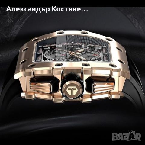 Мъжки часовник TSAR BOMBA Gold Limited, снимка 5 - Мъжки - 46161370