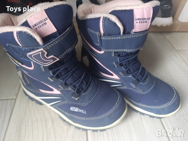 34н Soft Shell American club Водоотблъскващи зимни боти, снимка 2 - Детски боти и ботуши - 52349762