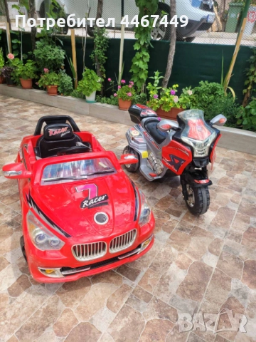 Детски акумулаторен мотор и кола-комплект