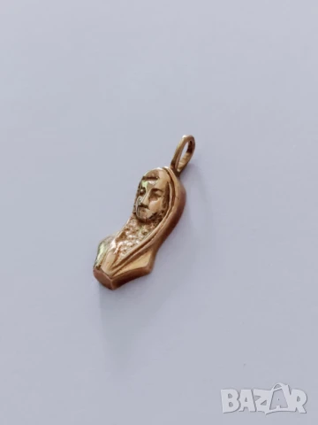 златна висулка Богородица 49228-1, снимка 2 - Колиета, медальони, синджири - 41440488