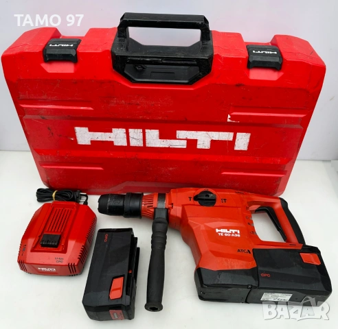 ХИТ ЦЕНА! Hilti TE 60-A36 ATC 2x36V 9.0Ah - Акумулаторен комбиниран къртач SDS MAX