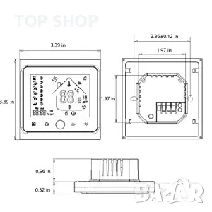 MoesGo Smart WI-FI програмируем термостат 16A/температурен контролер за ел. отопление,Tuya/SmartLife, снимка 6 - Други - 49308684