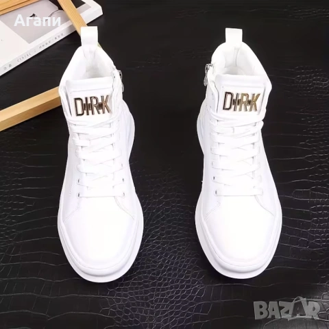Уникални мъжки високи кецове внос от чужбина нови №42, снимка 2 - Маратонки - 53978807