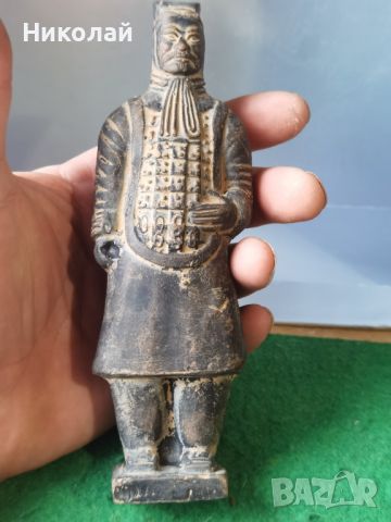Теракотен Войн китайска фигура , снимка 6 - Антикварни и старинни предмети - 45811181