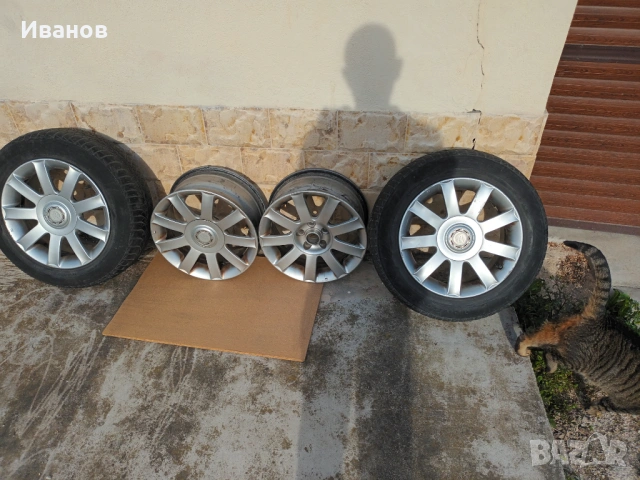 Продавам 4бр. алуминиеви джанти от Toyota Avensis 2001 година заедно с 2 бр. гуми., снимка 2 - Гуми и джанти - 51578493