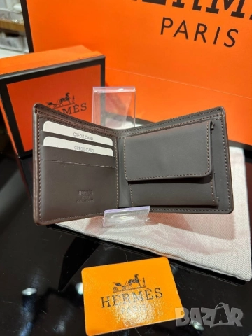 портмонета от естествена кожа в кутия hermes , снимка 2 - Портфейли, портмонета - 51699806