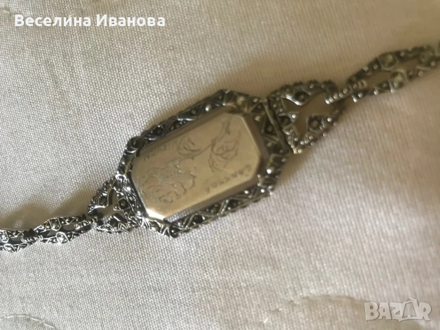 Сребърна поръчкова гривна ръчна изработка, снимка 5 - Гривни - 51307306