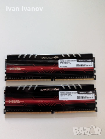 2 x 16GB DDR4 RAM 2400 MHz , ДДР4 РАМ, снимка 2 - RAM памет - 54009729