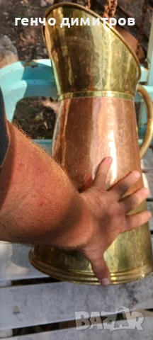 голяма бронзова кана , снимка 6 - Антикварни и старинни предмети - 51345386