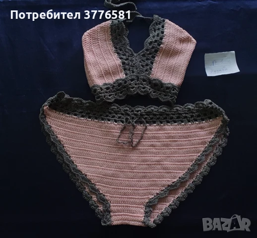 Ръчно плетени дамски бански костюми и бюстиета , снимка 4 - Бански костюми - 51354061