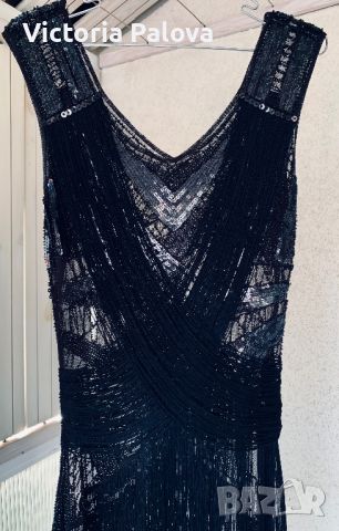Уникална бутикова рокля с ресни, снимка 13 - Рокли - 41651467