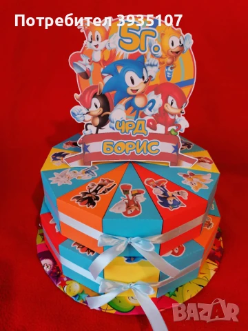 Картонена торта Смърфовете, снимка 4 - Други - 50867417