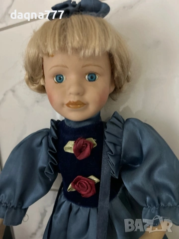 Vtg порцеланова кукла със стойка, снимка 2 - Антикварни и старинни предмети - 53893043
