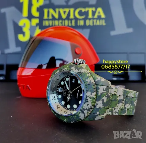 часовник INVICTA Hydromax Aqua Camouflage Swiss 52 mm, Инвикта нов , снимка 4 - Мъжки - 49406074