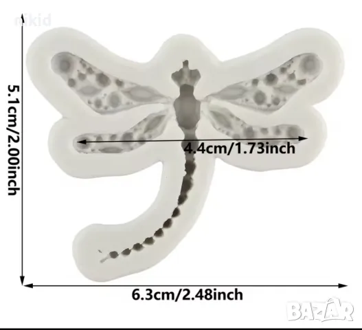 Красиво Водно конче камъни силиконов молд форма фондан шоколад гипс декор украса , снимка 2 - Форми - 50285322
