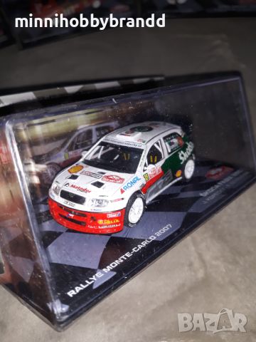 Skoda Fabia Ford Escort Mitsubishi Lancer 1.43 Eaglemoss Ltd Rally Monte-Carlo., снимка 16 - Колекции - 46522596